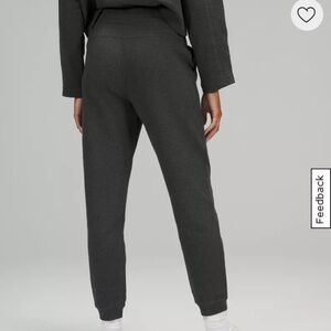 Lululemon Ribbed HR 7/8 Jogger NWT size 4 Heathered black